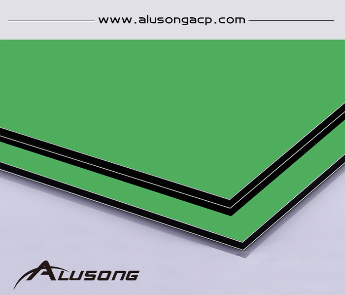 alusong glossy color coating aluminum composite panel